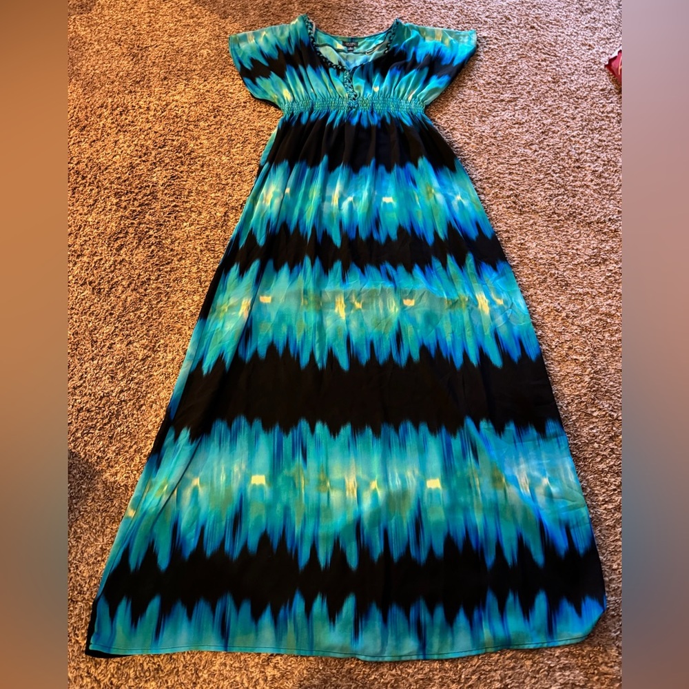 Women’s Nicole Tie-dye Sheer Maxi Dress Size 6